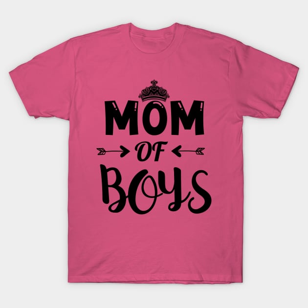 Mom Of Boys T-Shirt by DragonTees